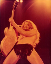 Ted Nugent classic 1970's bare chested on stage playing guitar 8x10 inch photo