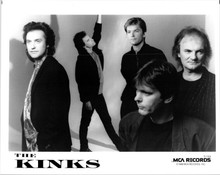 The Kinks 1989 line-up MCA Records vintage 8x10 inch photo