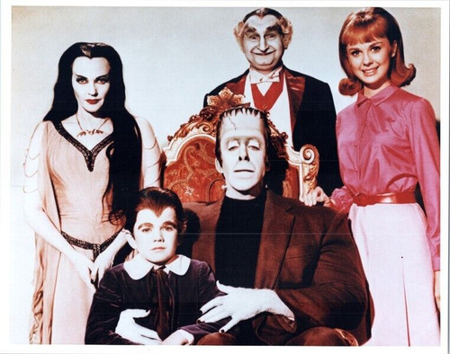 The Munsters Herman Poses With The Full cast 8x10 Photograph - The ...