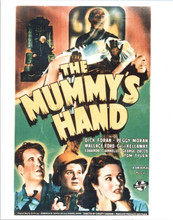 The Mummy's Hand Dick Foran Debbie Moran Color 8x10 Photograph