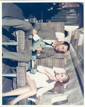 The April Fools 1969 Jack Lemmon Catherine Deneuve sit on TWA plane 8x10 photo