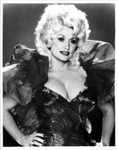 Dolly Parton classic 1980's busty pose in sequined dress 8x10 inch photo