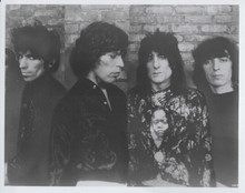 The Rolling Stones keith Mick Ron & Bill later 1970's pose 8x10 inch photo