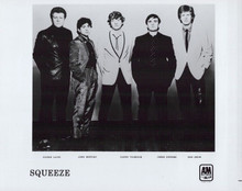 Squeeze late 1970's New Wave British band A&M Records promotional 8x10 photo