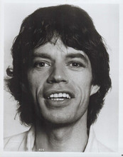 Mick Jagger 1980'ss studio portrait smiling 8x10 inch photo