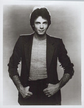 Rick Springfield 1980's era studio portrait in t-shirt and jacket 8x10 photo
