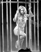 Britney Spears on stage performing inside cage skimpy outfit 8x10 press photo