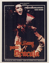 Andy Warhol's Dracula 1974 French movie poster artwork Udo Kier 8x10 inch photo