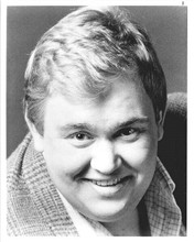 John Candy with boyish looks in this 1980's smiling portrait 8x10 inch photo