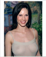 Hilary Swank wears risque see through outfit on red carpet 8x10 press photo