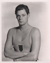 Johnny Weissmuller Olympic swimmer and movie Tarzan 1930's era 8x10 inch photo