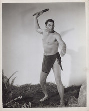 Johnny Weissmuller 1945 Tarzan and the Amazons full body pose 8x10 inch photo