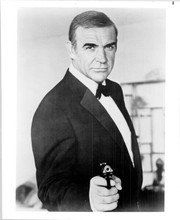 Sean Connery points gun in tuxedo Never Say Never Again as Bond 8x10 photo