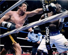 Sylvester Stallone slams a punch in ring 2006 Rocky Balboa 8x10 inch photo