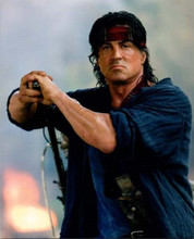 Sylvester Stallone classic pose from 2008 Rambo 8x10 inch photo