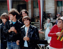 The Monkees TV series the boys in leather jackets film a scene 8x10 inch photo