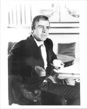 You Only Live Twice 8x10 inch photo Sean Connery seated with cup of tea