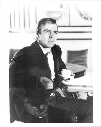 You Only Live Twice 8x10 inch photo Sean Connery seated with cup of tea ...