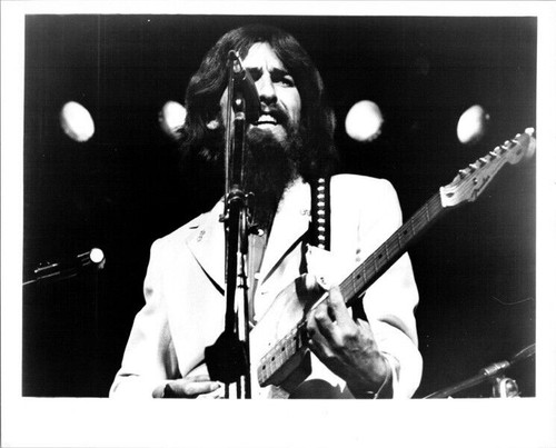 George Harrison 1970's era on stage with guitar vintage 8x10 inch photo ...
