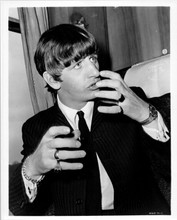 Ringo Starr vintage 8x10 inch photo A Hard Day's Night in railway carriage