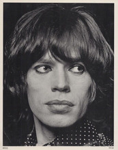 Mick Jagger vintage 8x10 inch photo early 1970's era in polka dot shirt