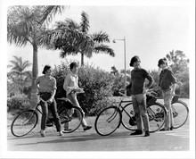 Help The Beatles vintage Help vintage 8x10 inch photo Fab Four with bikes
