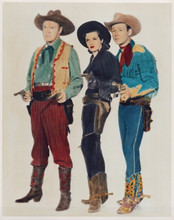 Son of Paleface Bob Hope Jane Russell Roy Rogers with guns 8x10 inch photo