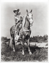 Roy Rogers sits atop his horse Trigger 8x10 inch photo