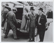 Basil Rathbone Nigel Bruce watch body in rug loaded into van 8x10 inch photo