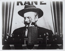 Citizen Kane 1941 Orson Welles addresses meeting 8x10 inch photo