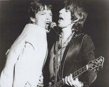 The Rolling Stones 1970's era Mick and Keith belt out a number 8x10 inch photo