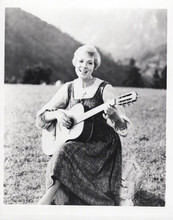 The Sound of Music Julie Andrews plays guitar in Austrian hills 8x10 inch photo
