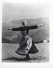 The Sound of Music Julie Andrews arms outstretched in Austrian hills 8x10 photo