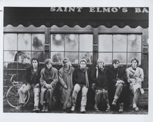 St. Elmo's Fire group pose of cast outside the bar 8x10 inch photo
