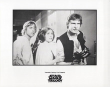 Star Wars Trilogy Mark Hamill Carrie Fisher Harrison Ford 8x10 inch photo