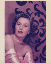 Barbara Stanwyck vintage 8x10 inch color photo studio glamour portrait