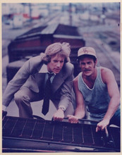 Simon and Simon vintage 8x10 inch photo Jameson Parker Gerald McRaney on train