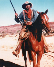 Tom Selleck on horseback with rifle 1990 western Quigley Down Under 8x10 photo