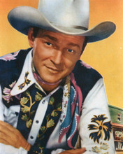 Roy Rogers King of the Cowboys in colorful western shirt 8x10 inch photo