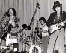 Robbie Robertson legendary guitarist on stage 1970's 8x10 inch photo