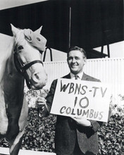 Mr Ed 1960's TV sitcom Alan Young promotes TV station with Mr Ed 8x10 photo