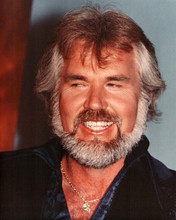 Kenny Rogers 1970's era smiling for press cameras 8x10 inch photo