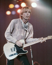 Tom Petty young pose on stage performing playing guitar 8x10 inch photo