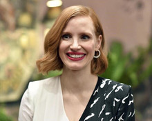 Jessica Chastain with huge smile beautiful 8x10 inch photo