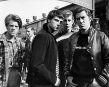 Oliver Reed 1960's brooding scowl in scene with his gang 8x10 inch photo