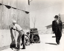 Bad Day at Black Rock 1955 Spencer Tracy looks at graffiti boy 8x10 inch photo