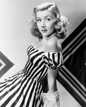 Gloria Grahame gives whimsical look in off-shoulder dress 1940's era 8x10 photo
