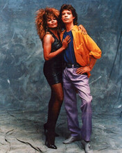 Tina Turner & Mick Jagger 1980's publicity pose two rock legends 8x10 photo