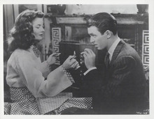 The Philadelphia Story Katharine Hepburn lights cigarette J. Stewart 8x10 photo
