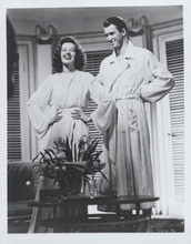 The Philadelphia Story James Stewart in bathrobe Katharine Hepburn 8x10 photo